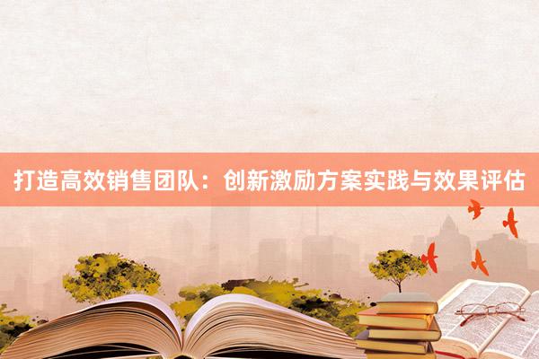 打造高效销售团队：创新激励方案实践与效果评估